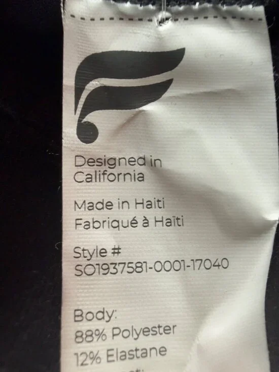 Fabletics New Define Powerhold Shorts Black 9" High Waisted Compression - Picture 8 of 10